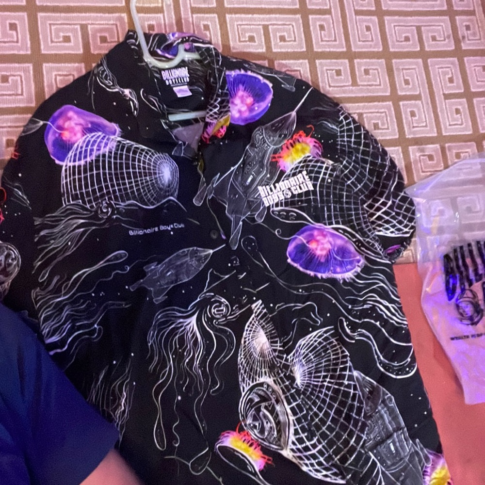 BBC billionaire boys club bottom up shirt with original bag